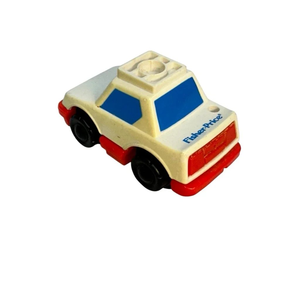 Vintage‎ FISHER PRICE Flip Track GEOTRAX 1992 Police Car